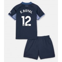 Tottenham Hotspur Emerson Royal #12 Replica Away Minikit 2023-24 Short Sleeve (+ pants)